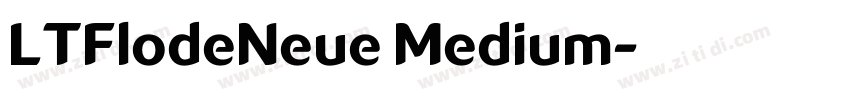 LTFlodeNeue Medium字体转换